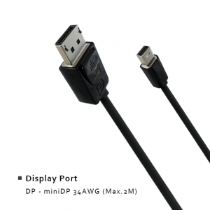Display Port - DP - miniDP 34AWG (Max.2M)